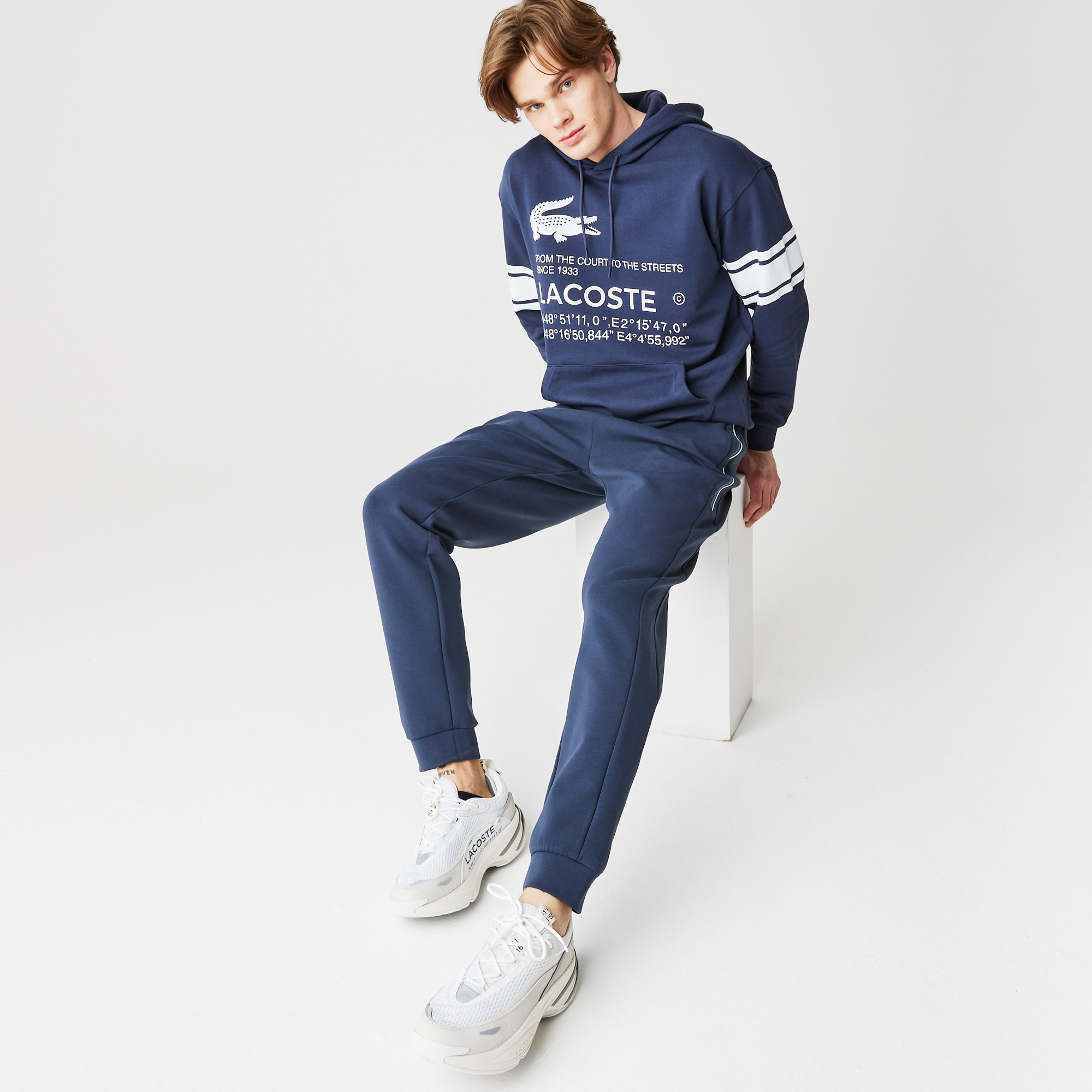 фото Мужские спортивные брюки lacoste slim fit