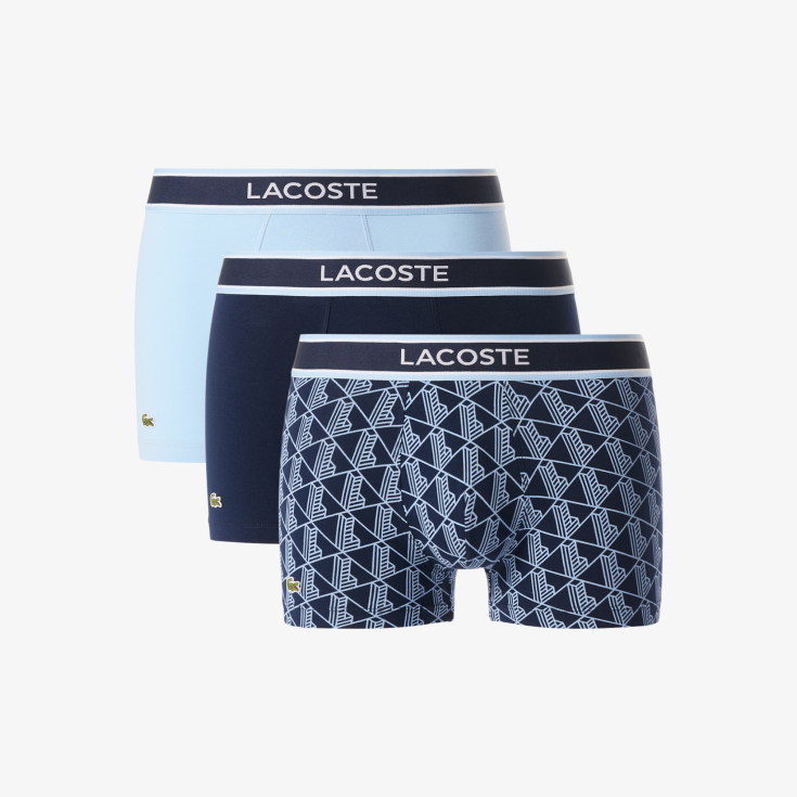 Набор мужского нижнего белья Lacoste с монограммой (3 шт.) Набор мужского нижнего белья Lacoste с монограммой (3 шт.)