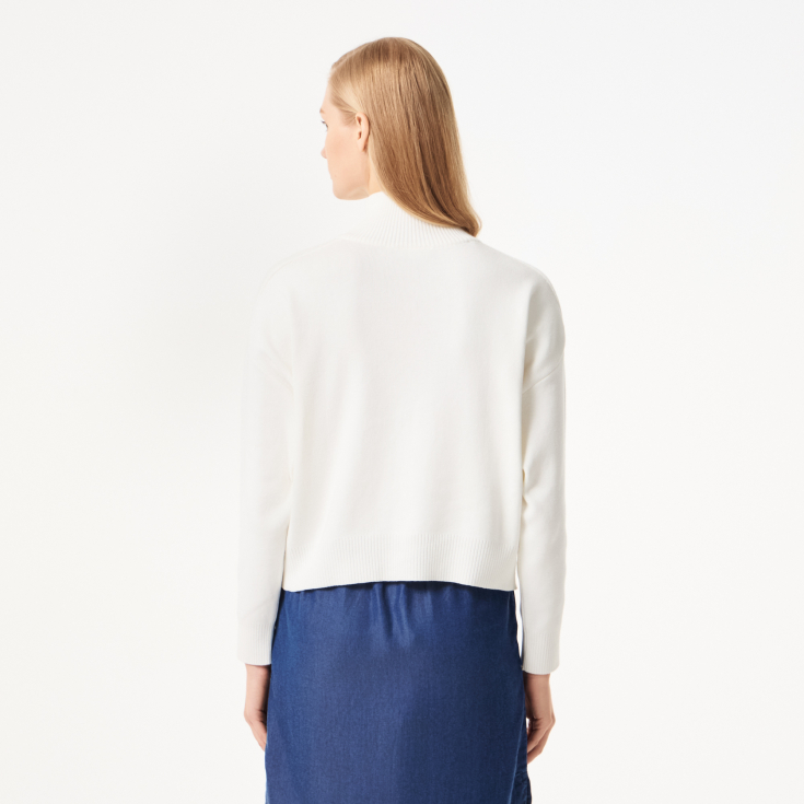 Женский свитер Lacoste Relaxed Fit на молнии Женский свитер Lacoste Relaxed Fit на молнии