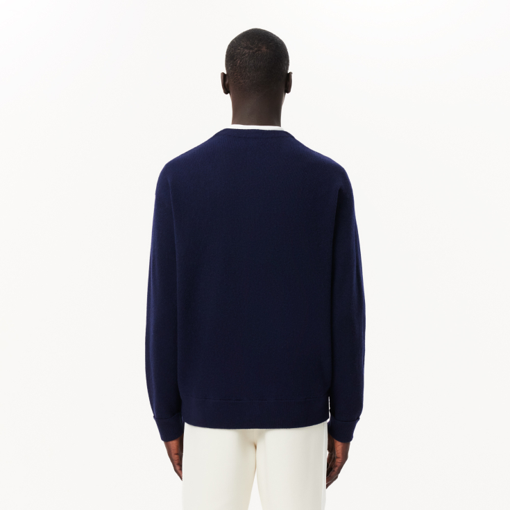 Мужской шерстяной кардиган Lacoste Relaxed Fit Мужской шерстяной кардиган Lacoste Relaxed Fit