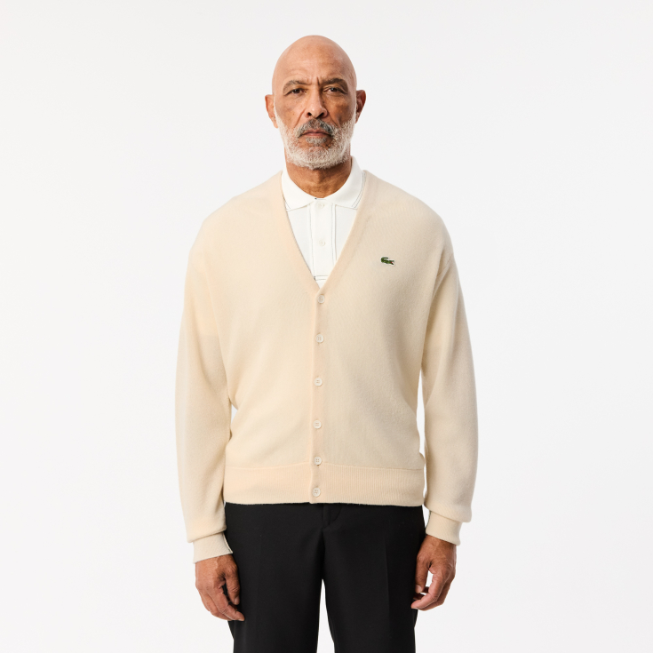 Мужской шерстяной кардиган Lacoste Relaxed Fit Мужской шерстяной кардиган Lacoste Relaxed Fit