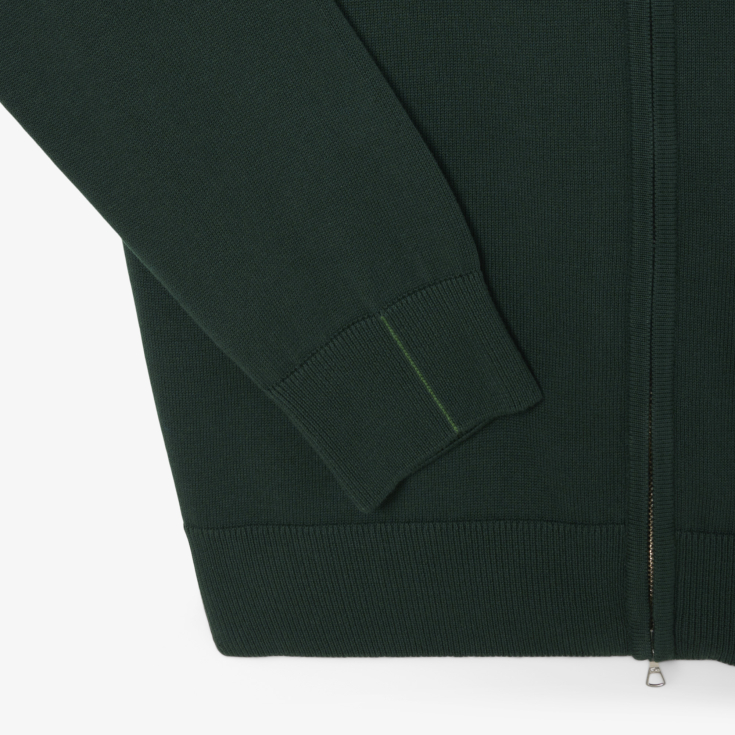 Мужской свитер Lacoste на молнии из органического хлопка Мужской свитер Lacoste на молнии из органического хлопка