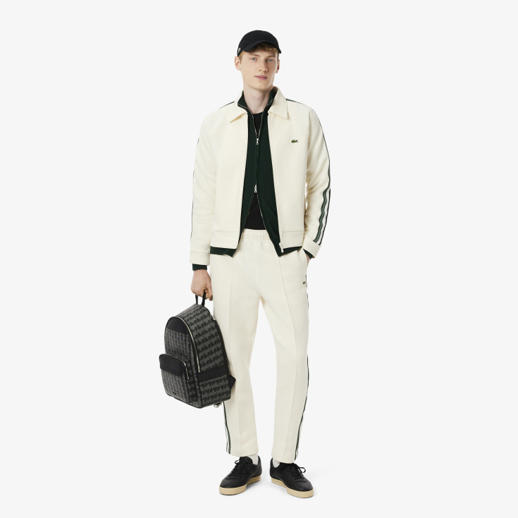 Мужской свитер Lacoste на молнии из органического хлопка Мужской свитер Lacoste на молнии из органического хлопка