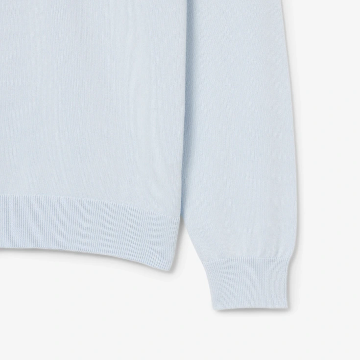 Мужской хлопковый свитер Lacoste на молнии с высоким воротом Мужской хлопковый свитер Lacoste на молнии с высоким воротом