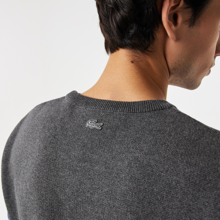 Мужской свитер Lacoste из смеси хлопка и вискозы Мужской свитер Lacoste из смеси хлопка и вискозы