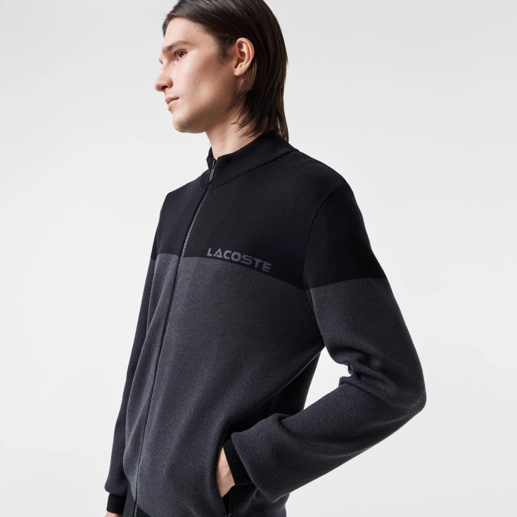 Мужской свитер Lacoste на молнии Мужской свитер Lacoste на молнии