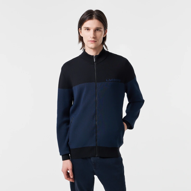 Мужской свитер Lacoste на молнии Мужской свитер Lacoste на молнии