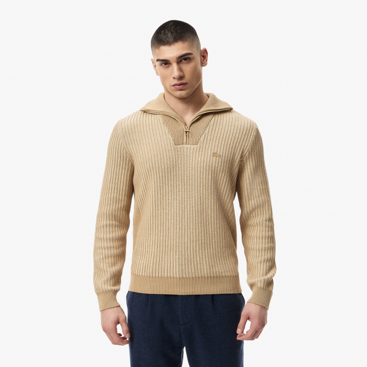 Мужской свитер Lacoste с высоким воротом на молнии CLASSIC FIT Мужской свитер Lacoste с высоким воротом на молнии CLASSIC FIT