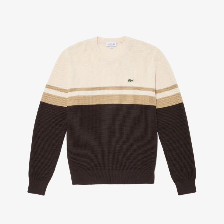 Мужской свитер Lacoste в полоску CLASSIC FIT Мужской свитер Lacoste в полоску CLASSIC FIT