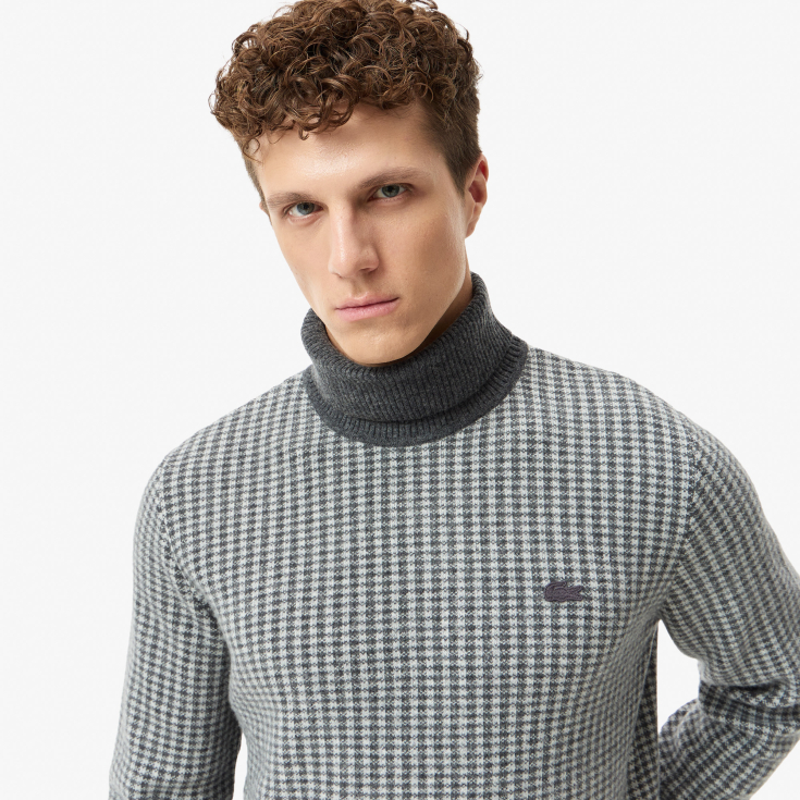 Мужской свитер Lacoste с высоким воротом CLASSIC FIT Мужской свитер Lacoste с высоким воротом CLASSIC FIT