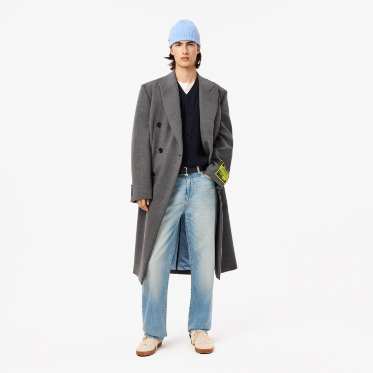 Мужской жилет Lacoste из овечьей шерсти без рукавов Мужской жилет Lacoste из овечьей шерсти без рукавов