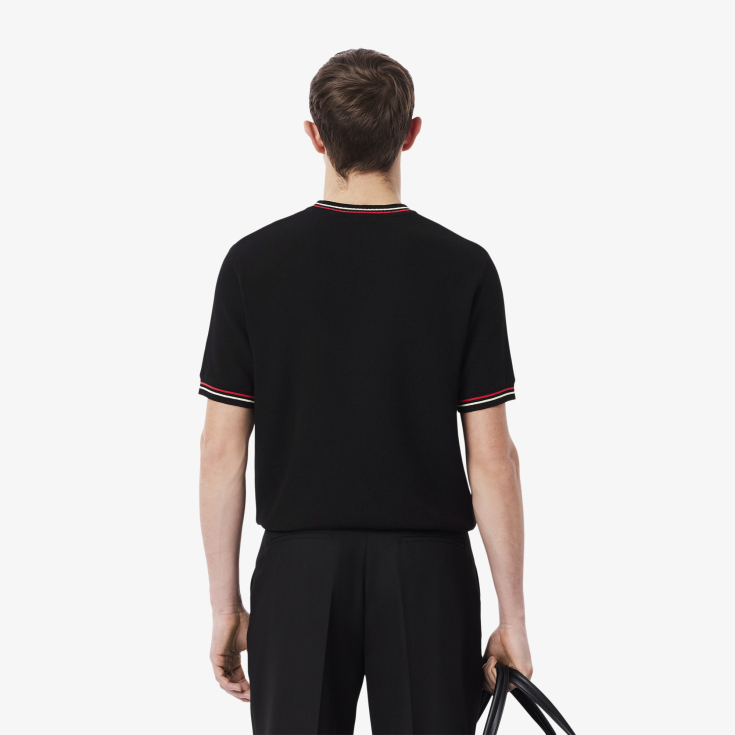 Мужская трикотажная футболка Lacoste из органического хлопка Мужская трикотажная футболка Lacoste из органического хлопка