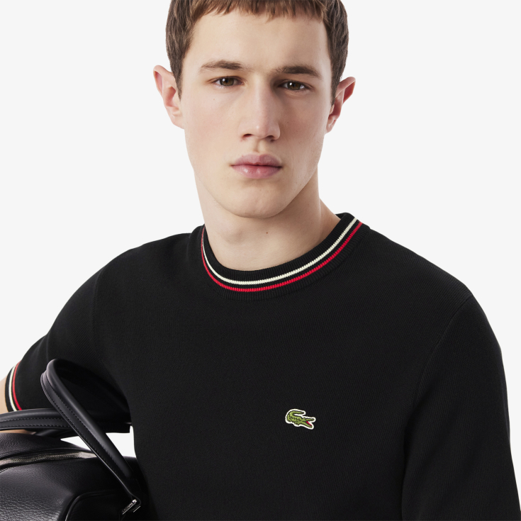 Мужская трикотажная футболка Lacoste из органического хлопка Мужская трикотажная футболка Lacoste из органического хлопка