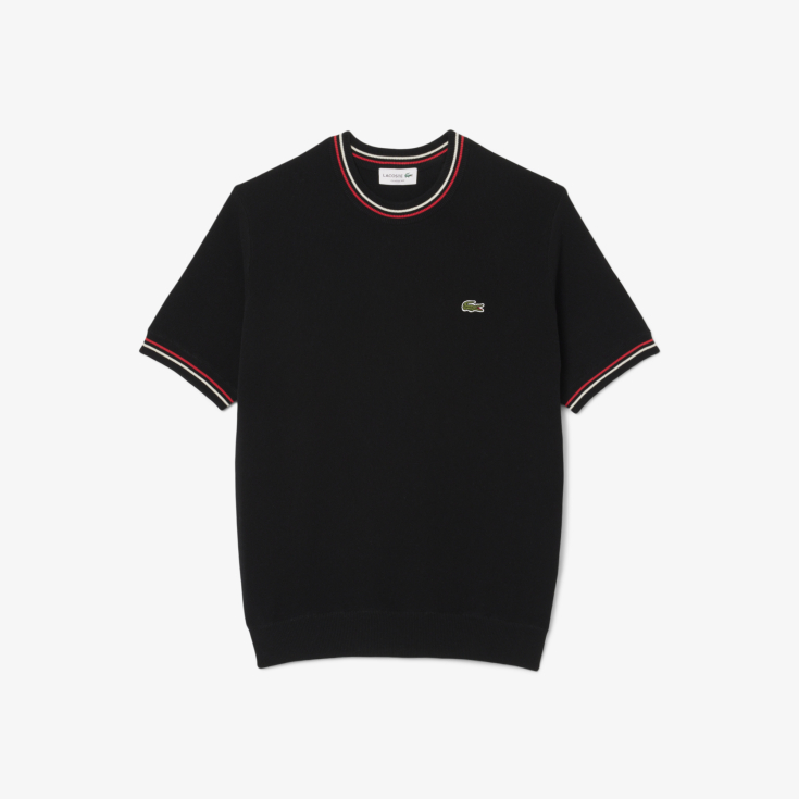 Мужская трикотажная футболка Lacoste из органического хлопка Мужская трикотажная футболка Lacoste из органического хлопка