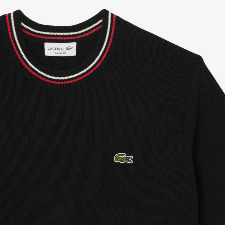 Мужская трикотажная футболка Lacoste из органического хлопка Мужская трикотажная футболка Lacoste из органического хлопка