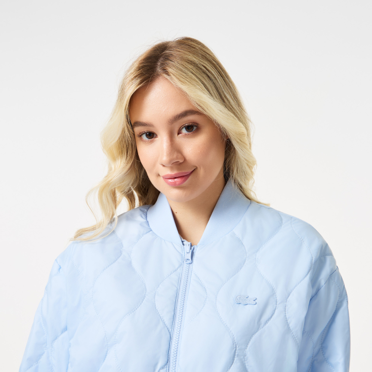 Женская стёганая двухсторонняя куртка Lacoste Женская стёганая двухсторонняя куртка Lacoste