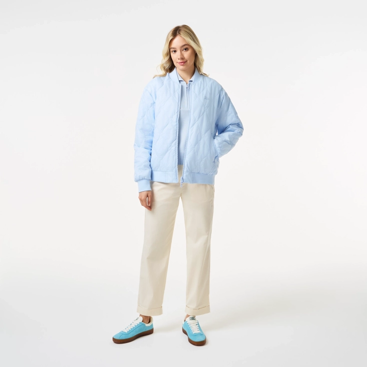 Женская стёганая двухсторонняя куртка Lacoste Женская стёганая двухсторонняя куртка Lacoste
