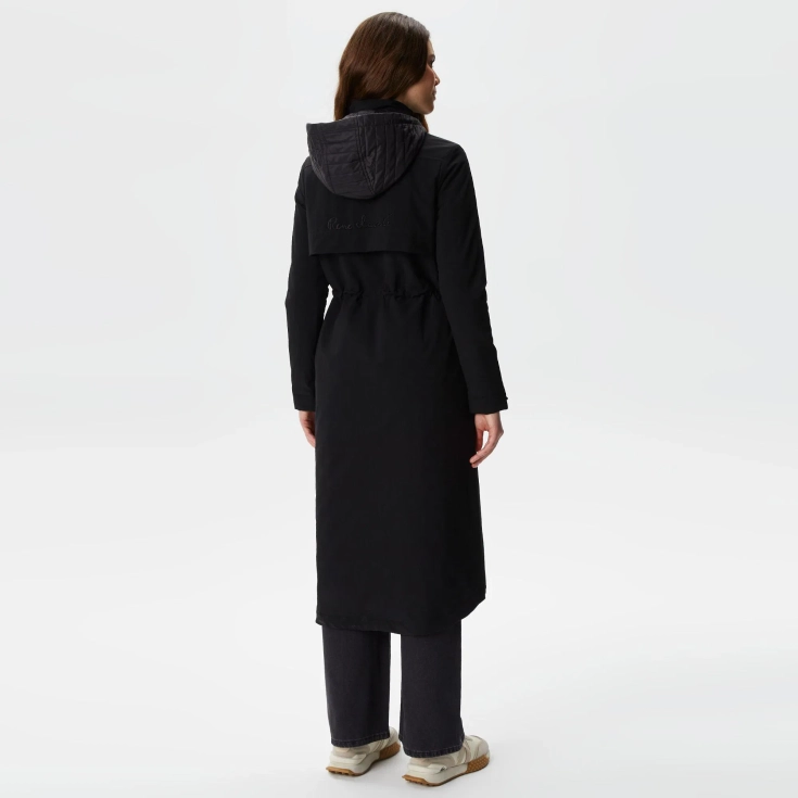 Женская утеплённая куртка-парка Lacoste с эластичным поясом Женская утеплённая куртка-парка Lacoste с эластичным поясом