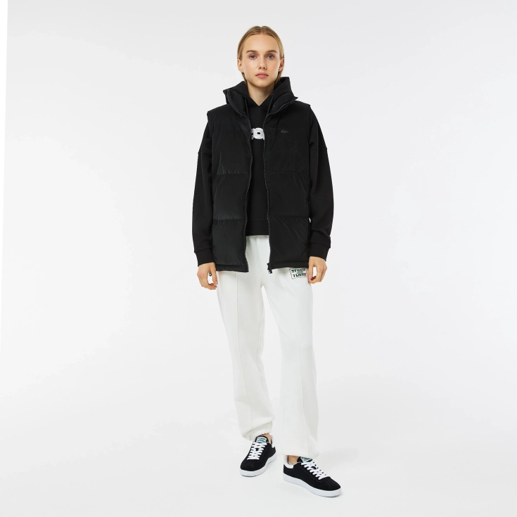 Женский утеплённый жилет Lacoste с капюшоном Женский утеплённый жилет Lacoste с капюшоном