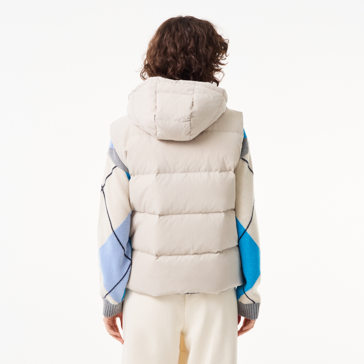 Женский утеплённый жилет Lacoste с вельветом Женский утеплённый жилет Lacoste с вельветом