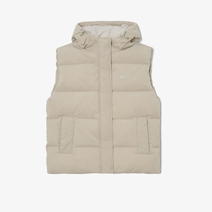 Женский утеплённый жилет Lacoste с вельветом Женский утеплённый жилет Lacoste с вельветом