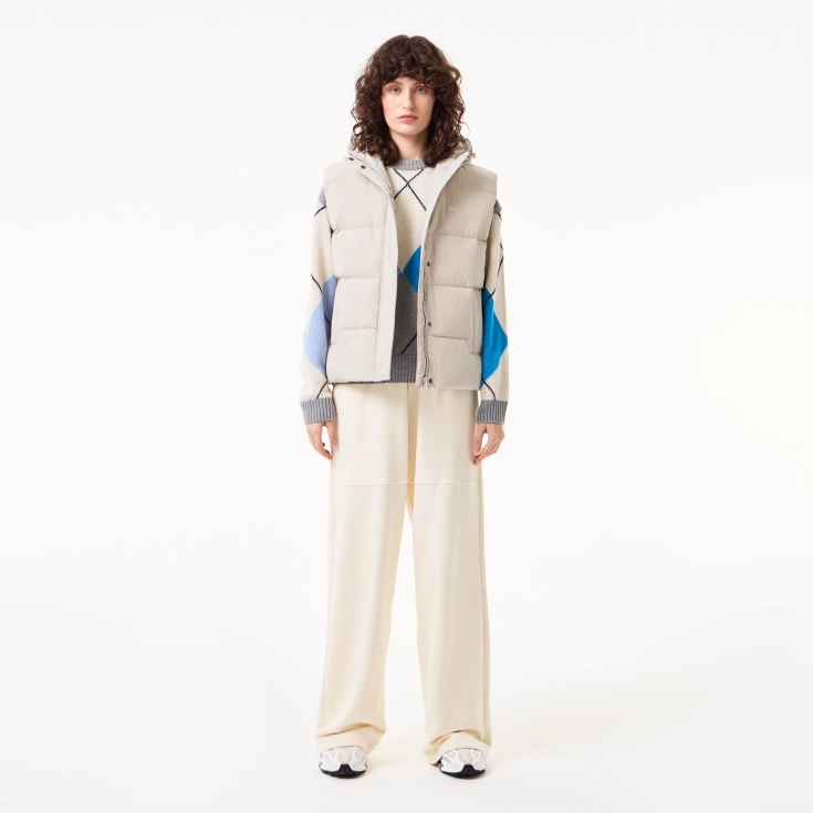 Женский утеплённый жилет Lacoste с вельветом Женский утеплённый жилет Lacoste с вельветом