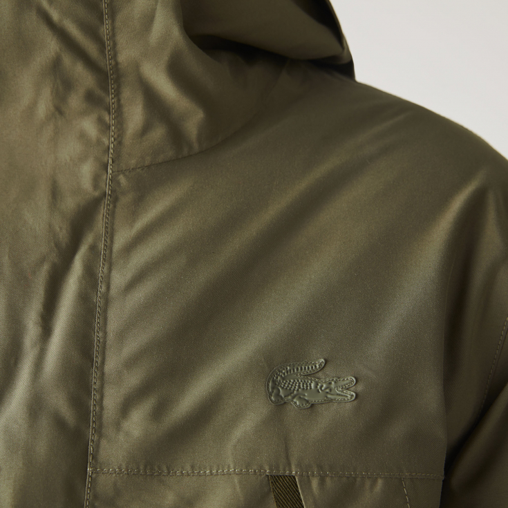 Мужская короткая парка Lacoste с мехом Мужская короткая парка Lacoste с мехом