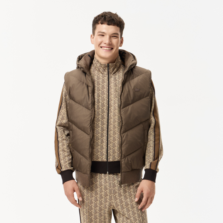 Мужская куртка-безрукавка Lacoste c отстегивающимися рукавами Мужская куртка-безрукавка Lacoste c отстегивающимися рукавами