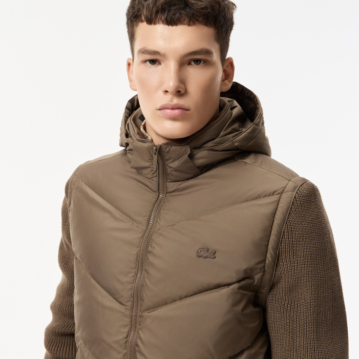 Мужская куртка-безрукавка Lacoste c отстегивающимися рукавами Мужская куртка-безрукавка Lacoste c отстегивающимися рукавами