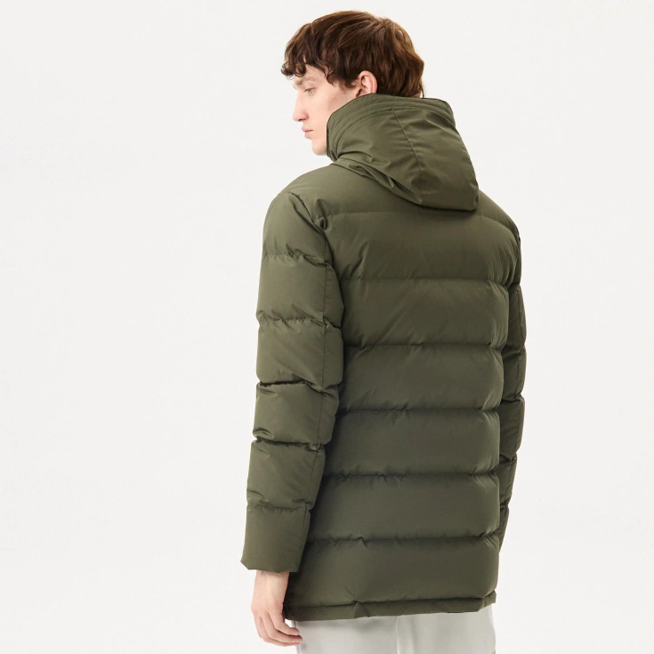 Мужская удлинённая куртка Lacoste с капюшоном Мужская удлинённая куртка Lacoste с капюшоном