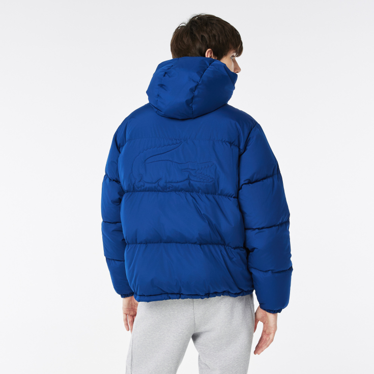 Мужская стеганая водоотталкивающая короткая куртка Lacoste Мужская стеганая водоотталкивающая короткая куртка Lacoste