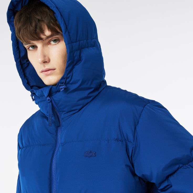 Мужская стеганая водоотталкивающая короткая куртка Lacoste Мужская стеганая водоотталкивающая короткая куртка Lacoste