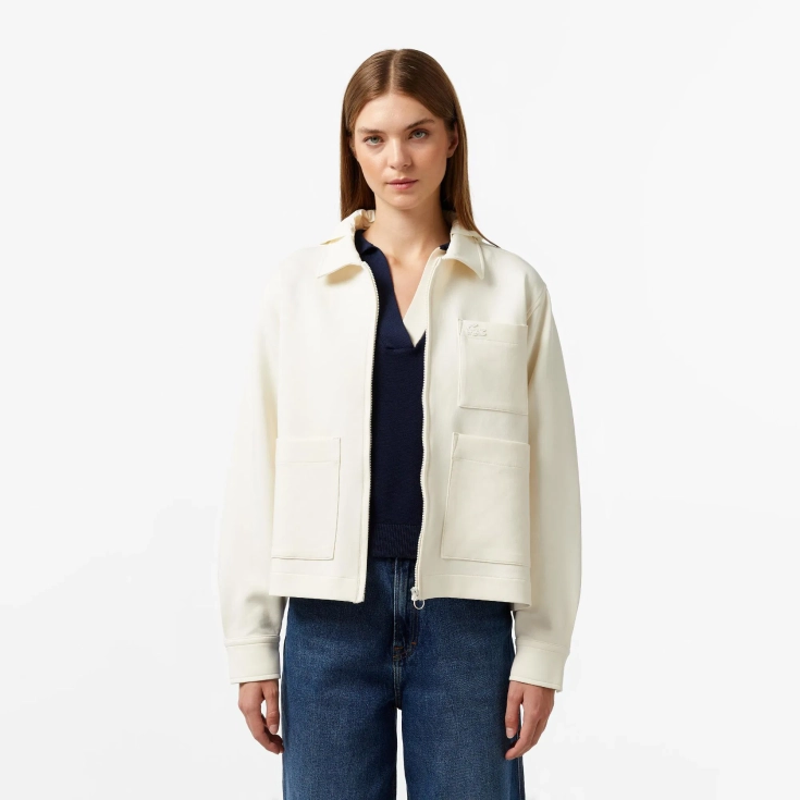 Женская рубашка Lacoste на молнии Женская рубашка Lacoste на молнии