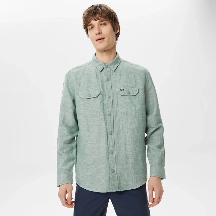 Мужская рубашка Lacoste из хлопка Мужская рубашка Lacoste из хлопка