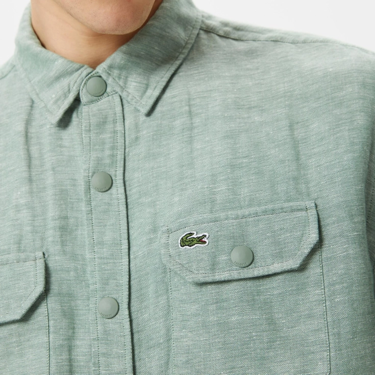 Мужская рубашка Lacoste из хлопка Мужская рубашка Lacoste из хлопка