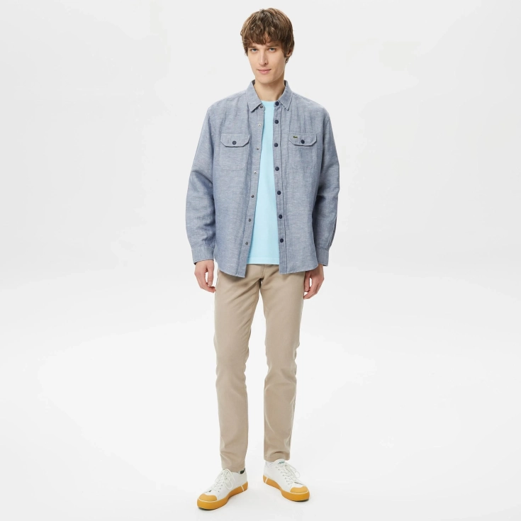 Мужская рубашка Lacoste из хлопка Мужская рубашка Lacoste из хлопка