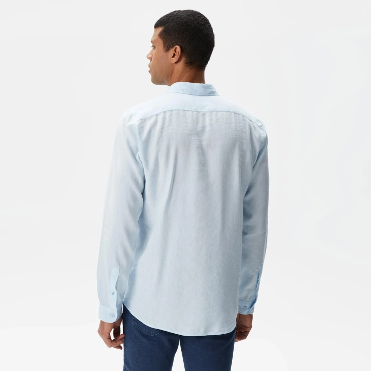 Мужская рубашка Lacoste из смеси льна Мужская рубашка Lacoste из смеси льна