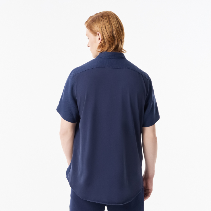 Мужская льнаная рубашка Lacoste Мужская льнаная рубашка Lacoste