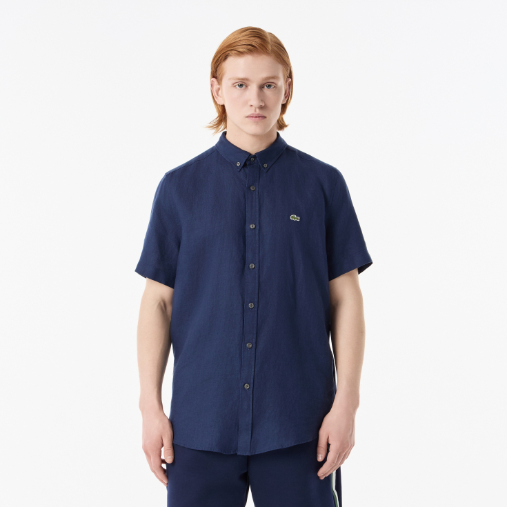Мужская льнаная рубашка Lacoste Мужская льнаная рубашка Lacoste