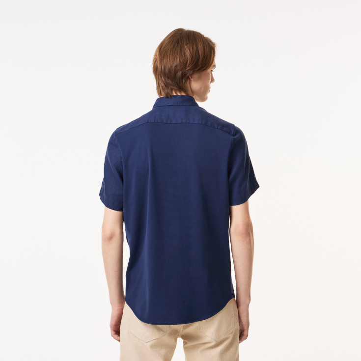 Мужская льнаная рубашка Lacoste Мужская льнаная рубашка Lacoste