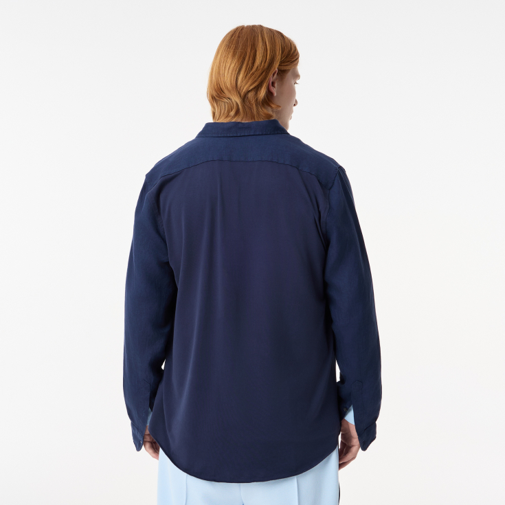 Мужская льнаная рубашка Lacoste Мужская льнаная рубашка Lacoste