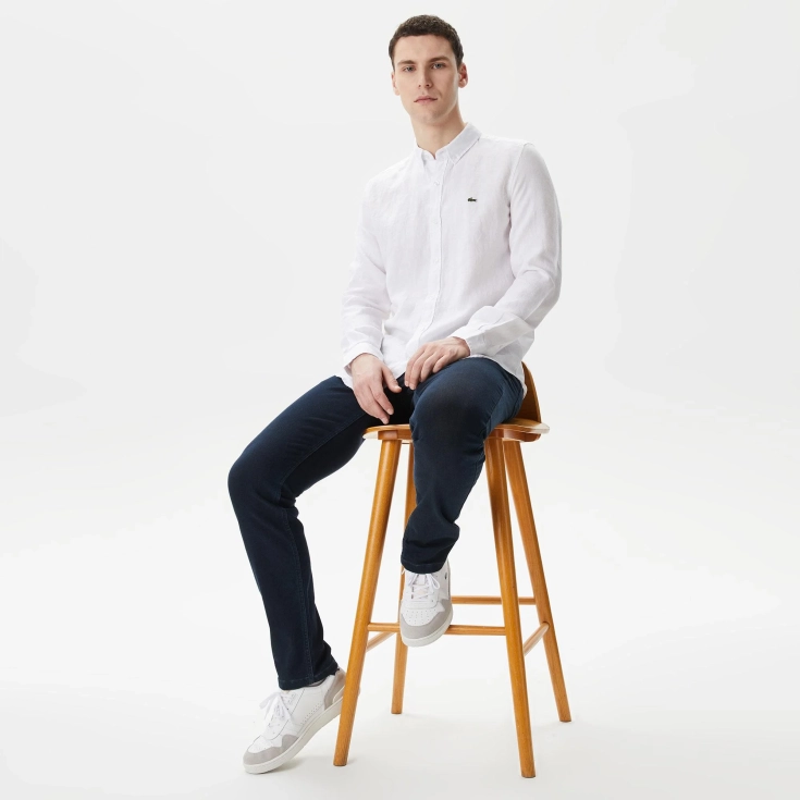 Мужская льнаная рубашка Lacoste Мужская льнаная рубашка Lacoste