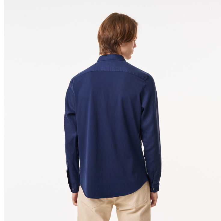 Мужская льнаная рубашка Lacoste Мужская льнаная рубашка Lacoste