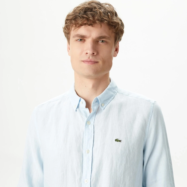 Мужская льнаная рубашка Lacoste Мужская льнаная рубашка Lacoste