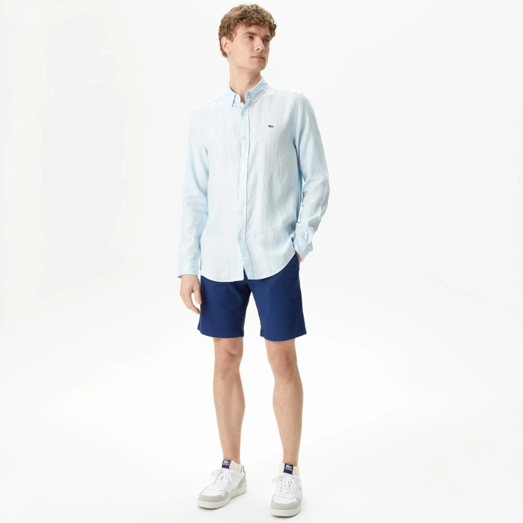 Мужская льнаная рубашка Lacoste Мужская льнаная рубашка Lacoste