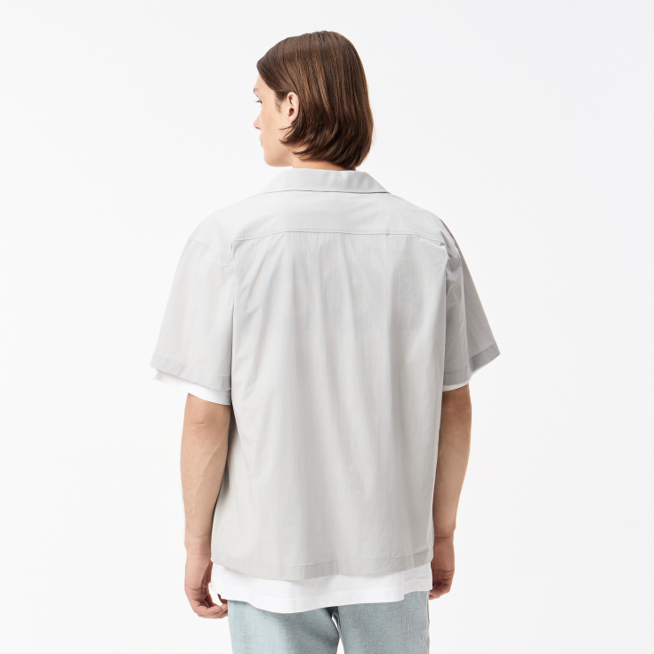 Мужская рубашка Lacoste loose Fit с коротким рукавом Мужская рубашка Lacoste loose Fit с коротким рукавом