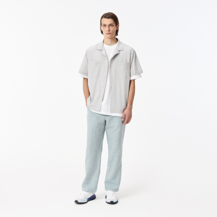 Мужская рубашка Lacoste loose Fit с коротким рукавом Мужская рубашка Lacoste loose Fit с коротким рукавом