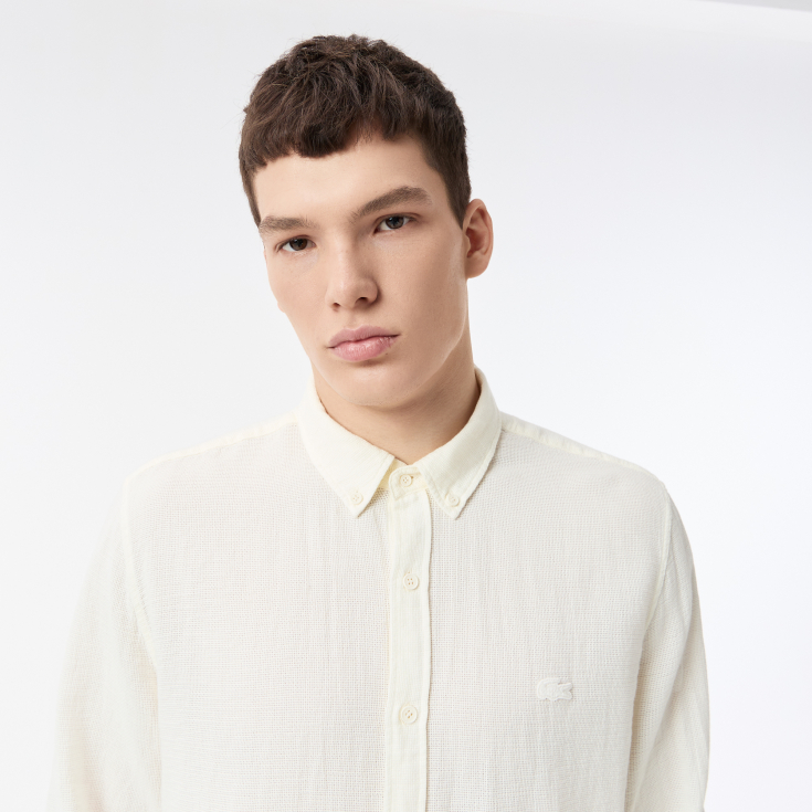 Мужская хлопковая рубашка Lacoste Мужская хлопковая рубашка Lacoste