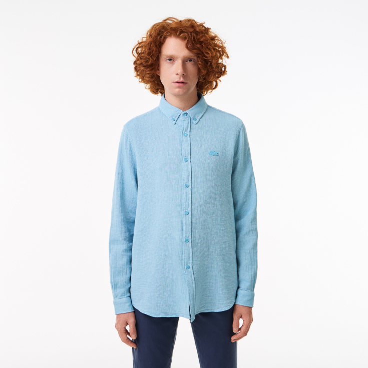 Мужская хлопковая рубашка Lacoste Мужская хлопковая рубашка Lacoste