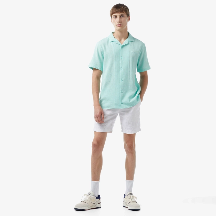 Мужская хлопковая рубашка Lacoste Loose Fit Мужская хлопковая рубашка Lacoste Loose Fit